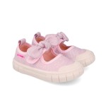 GARVALIN BAREFOOT 252380-C032 (22-30) RÓŻOWE BALERINKI DZIEWCZĘCE  