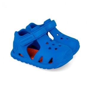 BIOMECANICS  262290-A006 DZIECIĘCE SANDAŁY PIANKOWE  (20-25)  NIEBIESKIE