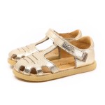 MRUGAŁA  BAREFOOT 1217/6-22 LOLA ORO SANDAŁY DZIECIĘCE KRYTE (24-30)