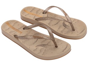 IPANEMA 83760-BL704 JAPONKI DAMSKIE (37-42) BEŻOWO-ZŁOTE