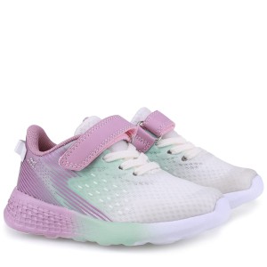 EMEL SPORT E 4228-1 SNEAKERSY DZIEWCZĘCE (26-36) Różowo-Miętowe