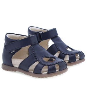 Emel sandałki sandały dziecięce kryte Roczki E2183A-6  serce  granatowe