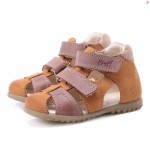 Emel Ankara sandałki sandały dziecięce kryte Roczki E2437-15 brązowe
