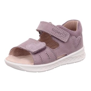 Superfit 1-000516-8500 sandały dziecięce Lagoon lila serduszko (20-28)
