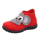 Superfit   kapcie na rzep filcowe (18-30)  Happy czerwone