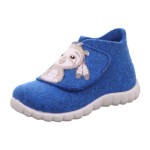 Superfit   kapcie na rzep filcowe (18-30)  Happy niebieskie