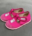 Ciciban 493 kapcie z wkładką profilowaną na rzep  (21-29)  fuxia kotek