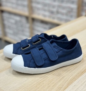 Cienta 78997-48 Azul hiszpańskie, pachnące trampki na rzepy granat