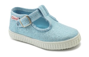 Cienta trampki 51083-16 Aguamar hiszpańskie pachnące, kapcie niebieski brokat