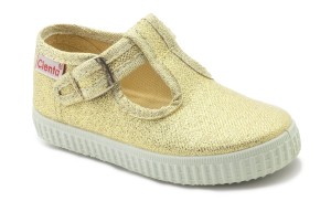 Cienta 51083-25 Oro trampki, kapcie hiszpańskie pachnące,  złote brokat