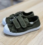 Cienta 78777-22 Khaki hiszpańskie, pachnące trampki  na rzepy