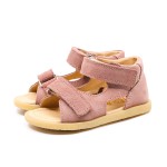 MRUGAŁA 1205/4-44 FLO ROSA WELUR SANDAŁY DZIECIĘCE (26-30)   