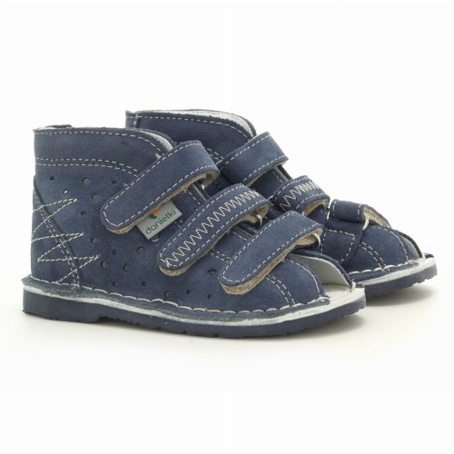 DANIELKI-DZIECIĘCE-SANDAŁY-PROFILAKTYCZNE-JEANS-T105-T115
