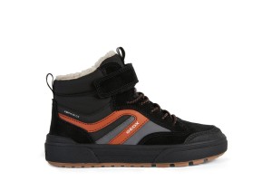 GEOX DZIECIĘCE TRZEWIKI PRZEJŚCIOWE BLACK/RUST