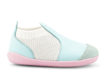 Bobux Xplorer Activ Knit Mist + White 501614, buty do nauki chodzenia