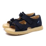 MRUGAŁA HUGO 1306/5-77 BLU WELUR SANDAŁY DZIECIĘCE (31-35)    