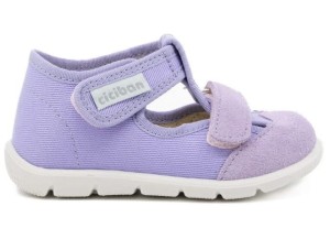 CICIBAN 496 LILA  KAPCIE Z WKŁADKĄ PROFILOWANĄ 2 RZEPY  (18-29)  