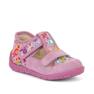 Froddo G1700412-6 kapcie z wkładką profilowaną na dwa rzepy  (18-30)  Pink+