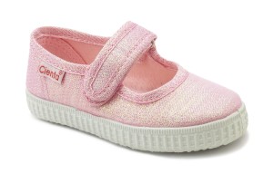 Cienta 56083-03 Rosa baleriny hiszpańskie, trampki pachnące brokatowe 