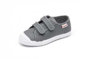 Cienta 78020-23 Gris hiszpańskie, pachnące trampki na rzepy  