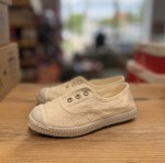 Cienta 70998-05 Blanco  hiszpańskie, pachnące trampki z gumką białe haftowane