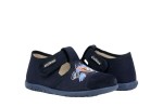 Ciciban 433 kapcie z wkładką profilowaną na rzep  (18-35)  Navy